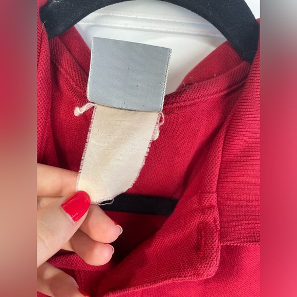 Carhartt Red Classic Collared Polo Short Sleeve Work Shirt Mens GUC - Picture 8 of 12